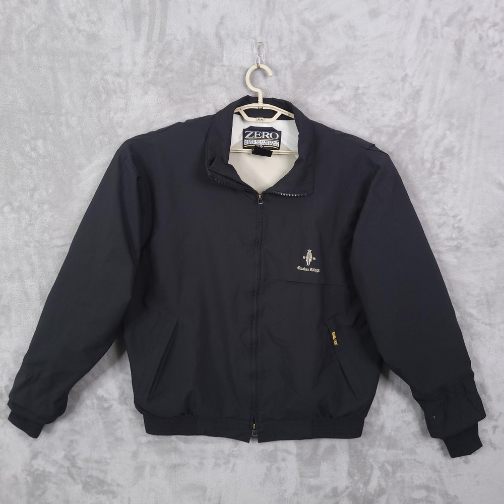 Zero Restriction Windbreaker Mens Large Black Gore-Tex Quaker Ridge Golf USA